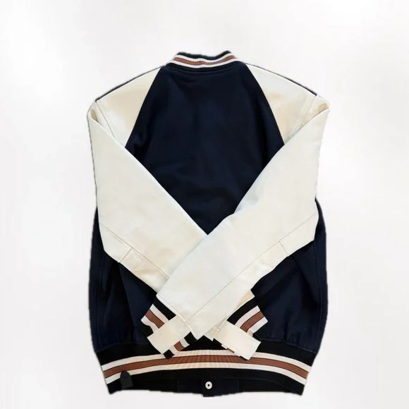 Coach “Restored Varsity Jacket” Navy/White- Size 52